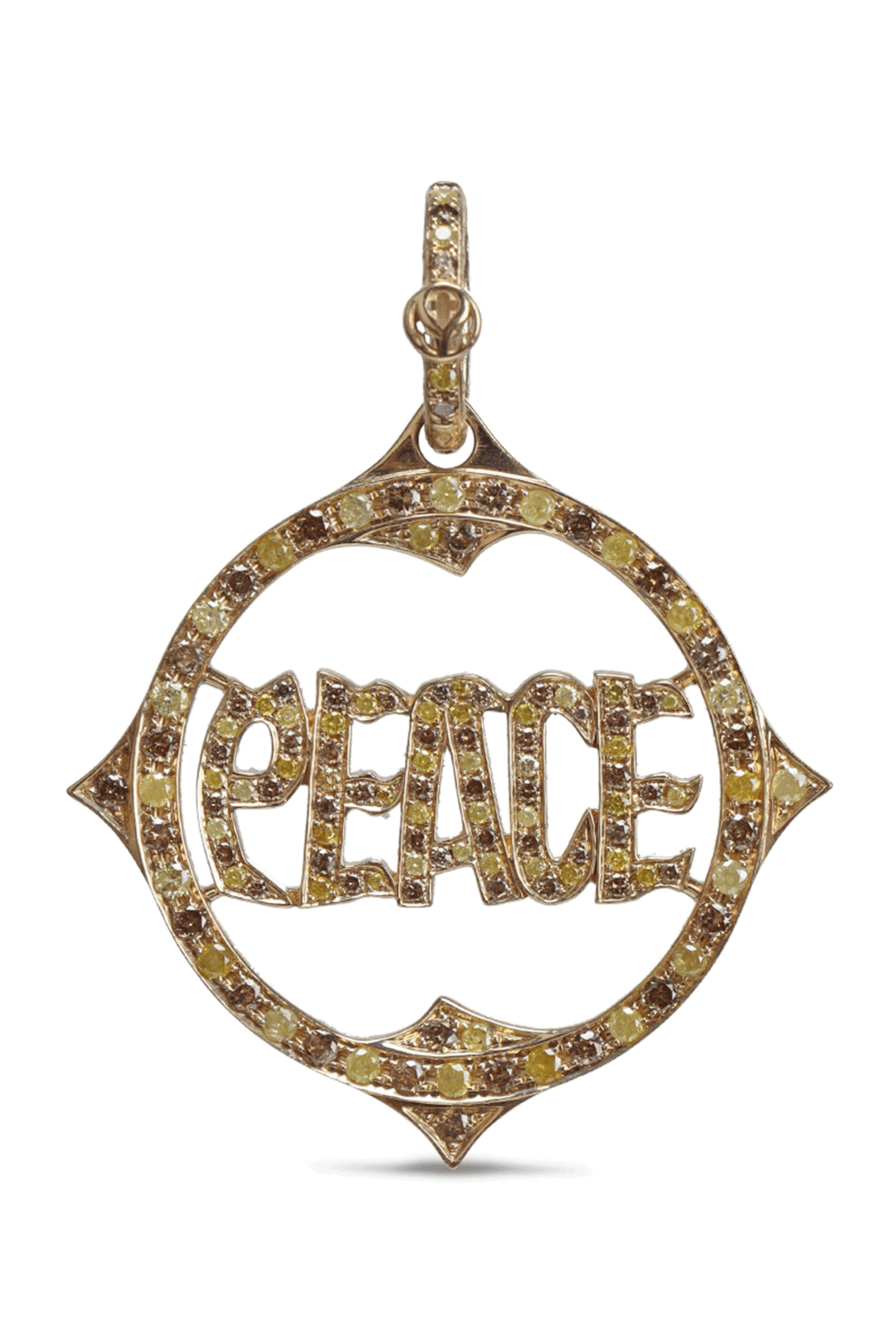 Loree Rodkin - Multi Diamond Peace Pendant