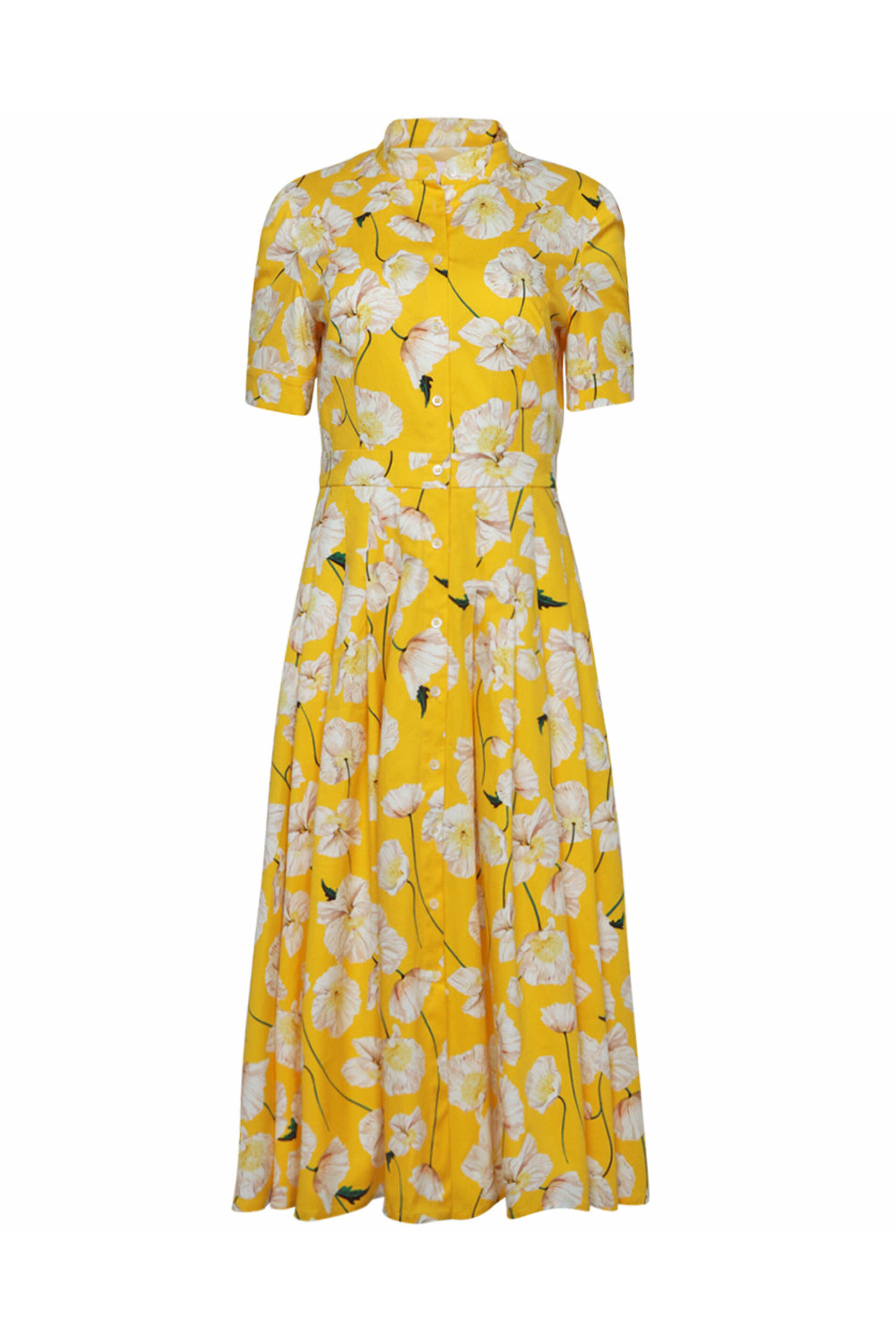 Carolina Herrera - Yellow Poppy Midi Shirtdress