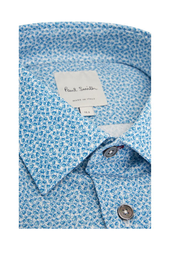 Paul Smith - Blue Floral Dress Shirt