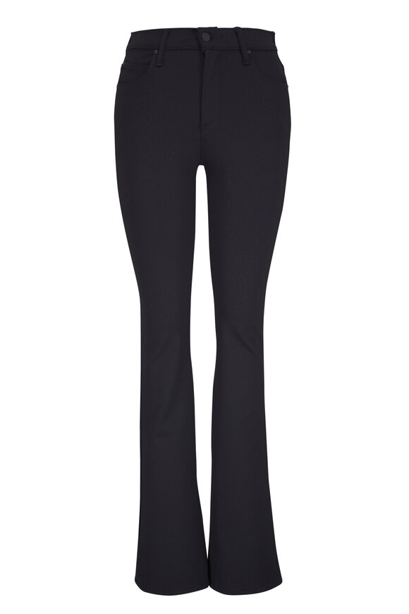 Mother High Waisted Runway Black Flare Jean