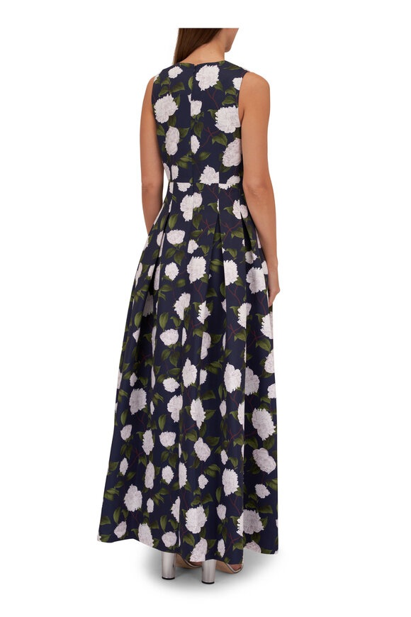 Sachin + Babi - Brooke Moonlit Garden Print Mikado Gown