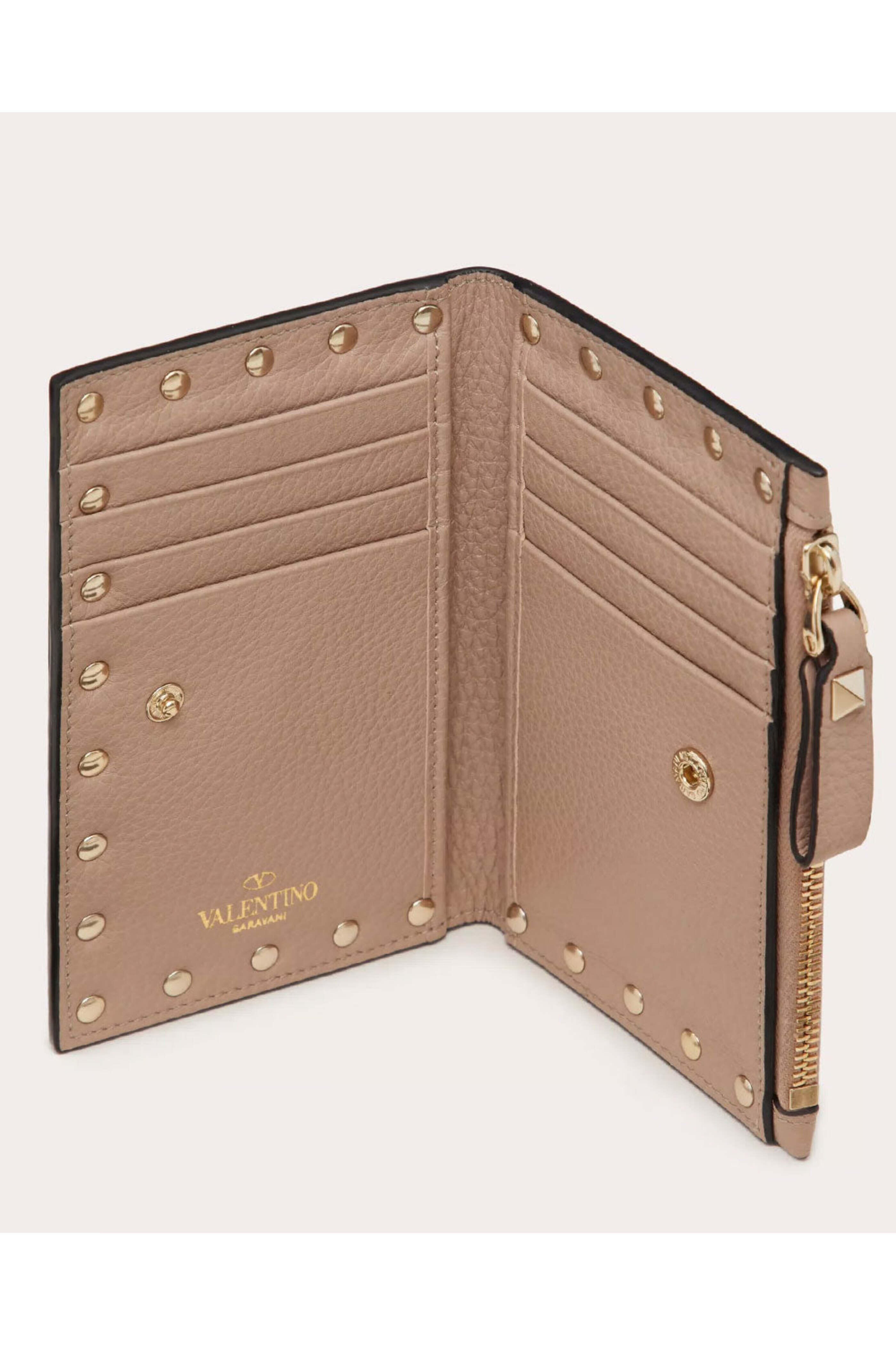 Valentino Garavani - Rockstud Coin Purse and Cardholder in Poudre