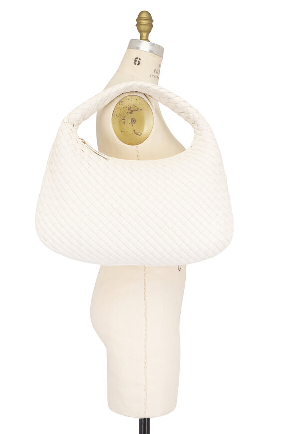 Bottega Veneta Veneta Alabaster Intrecciato Leather Shoulder Bag - view 5