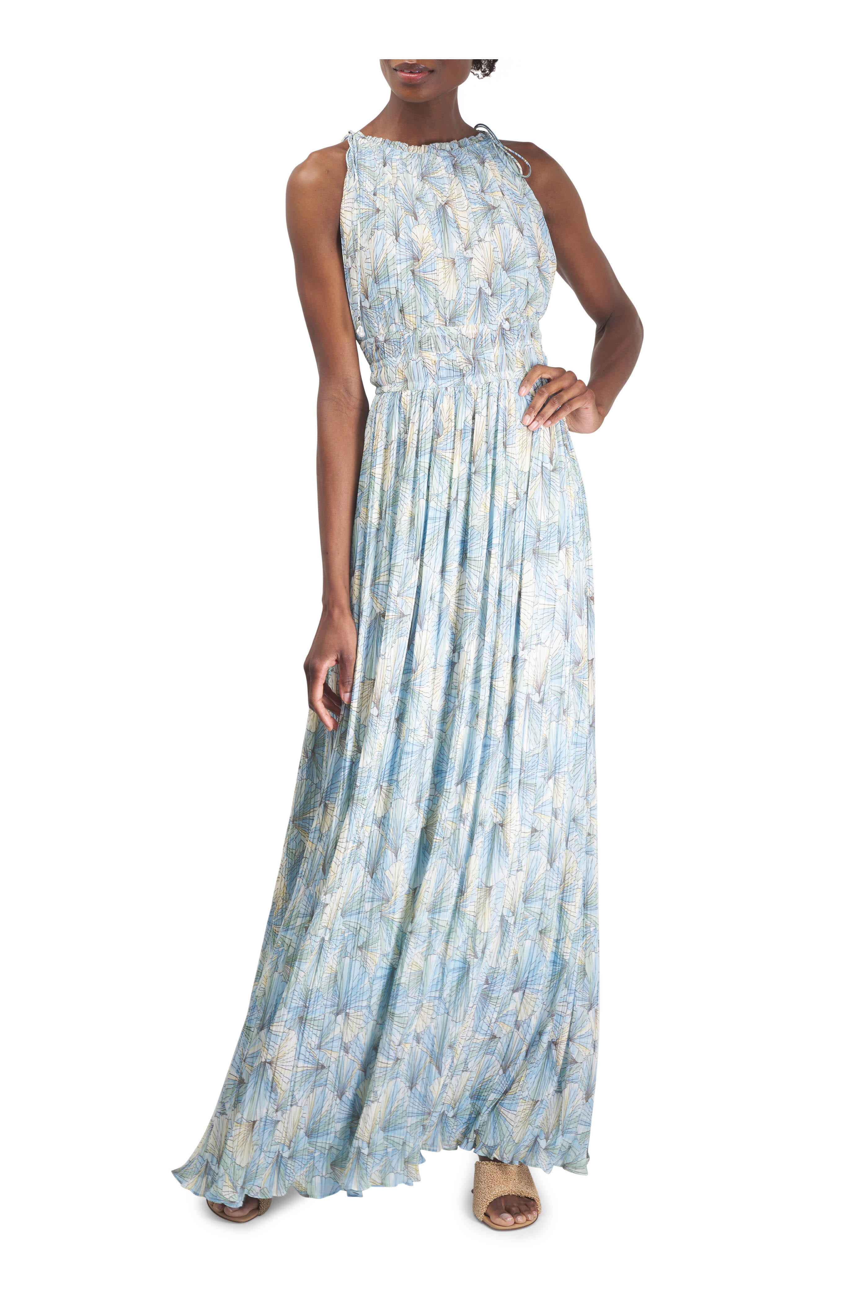 Veronica Beard - Yardley Powder Blue Multi Dress