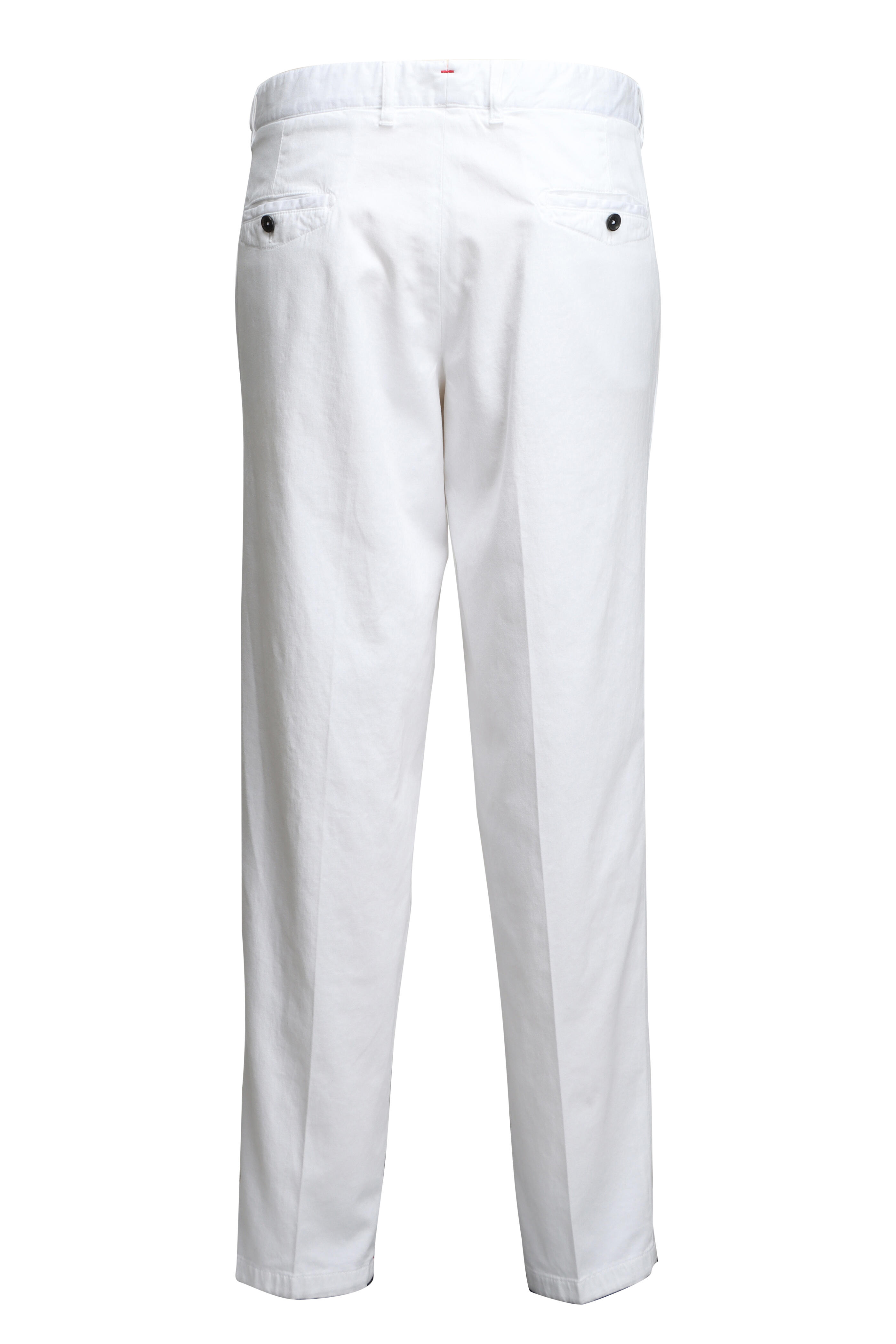 Isaia - Open White Cotton & Cashmere Comfort Chino