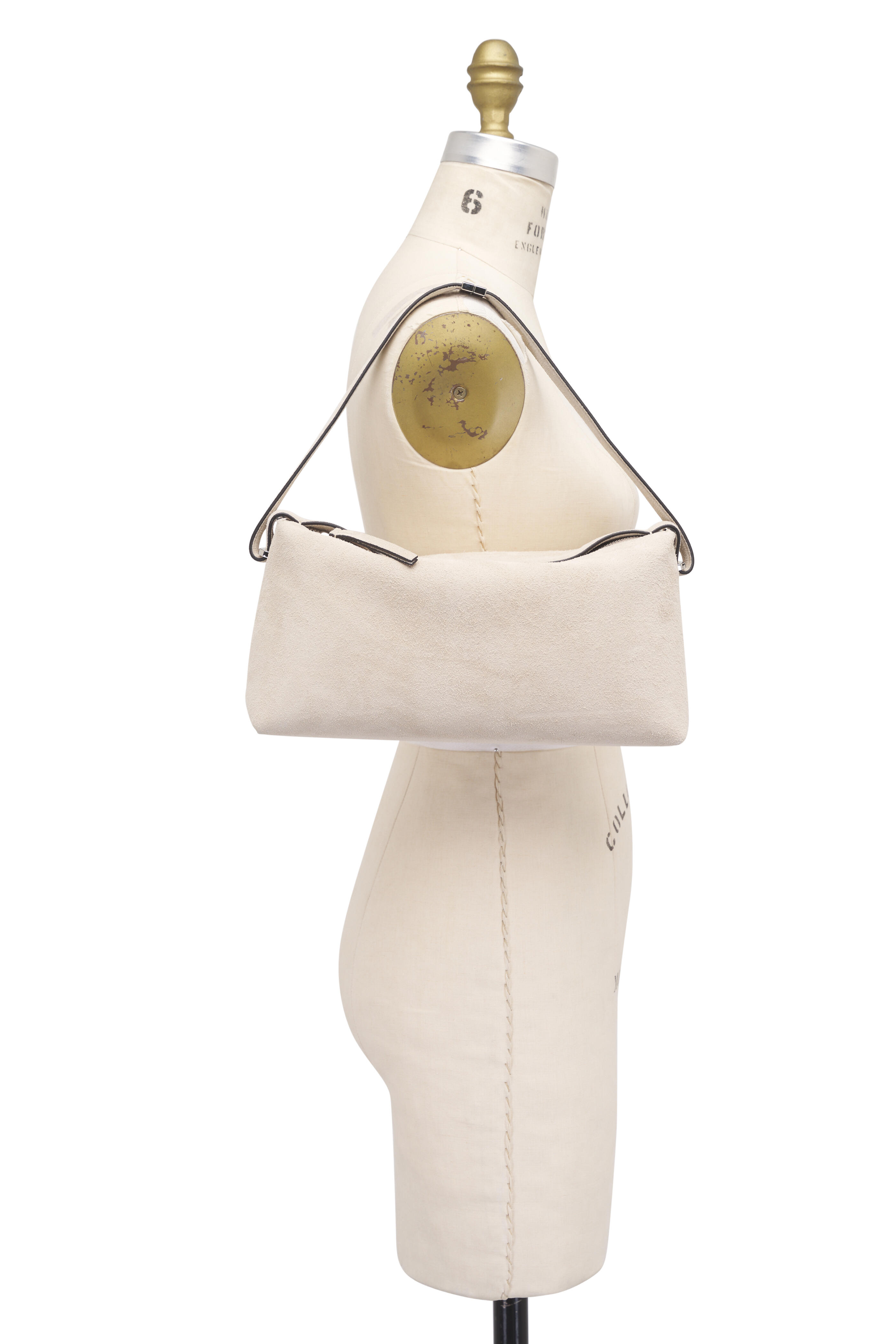 Totême - Pearl Belted Suede Clutch