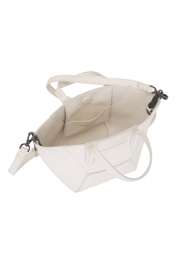 Brunello Cucinelli Mini Duo Butter Monili Shopper Tote - view 5