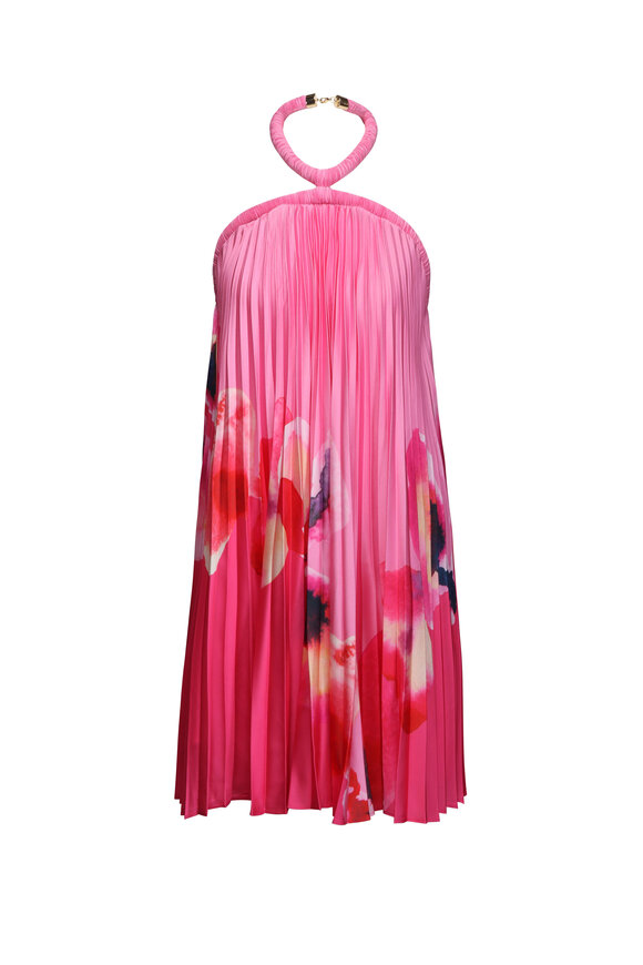 Acler Fixby Orchid Halterneck Mini Dress