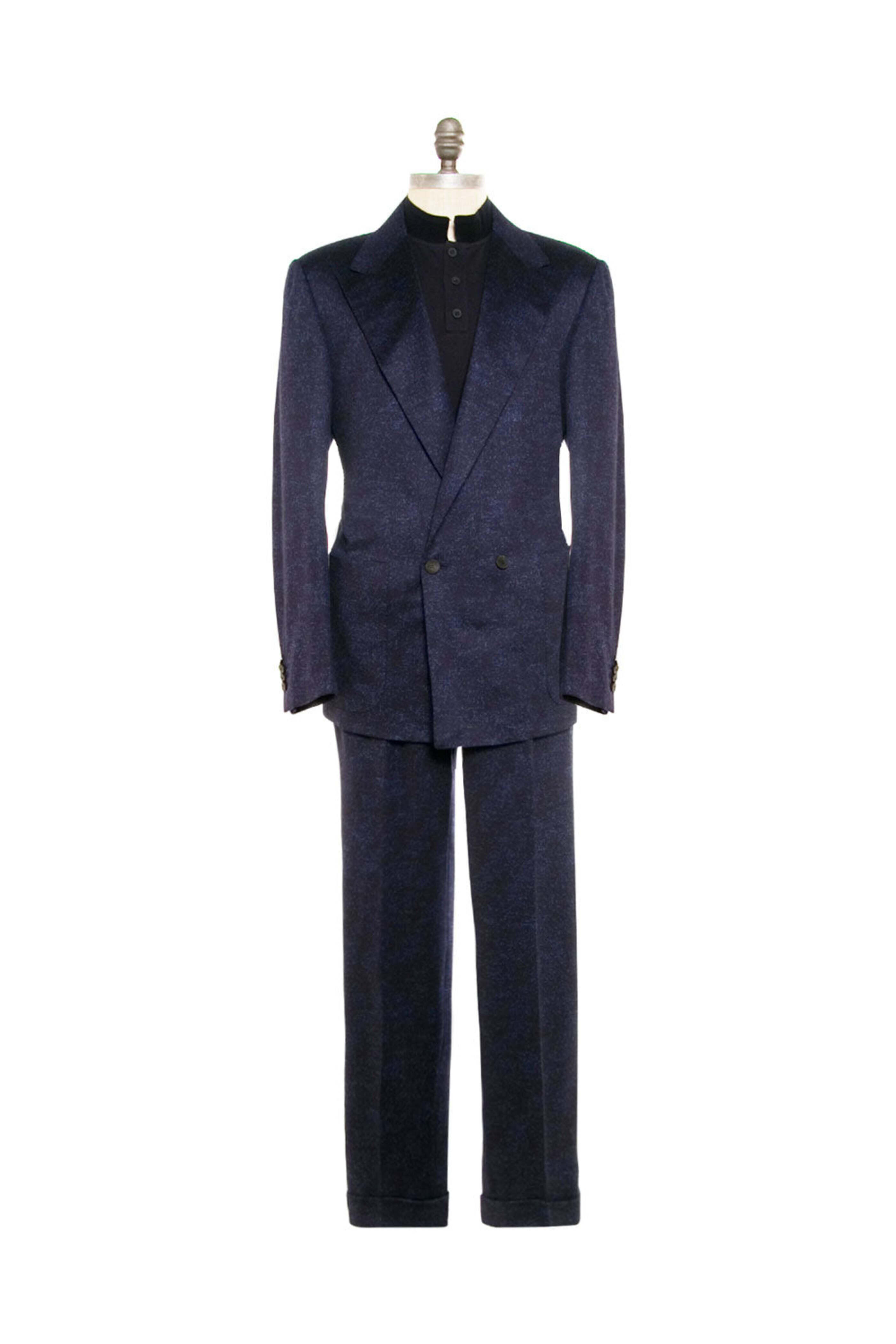 KNT - Navy Double Breasted Wool Suit