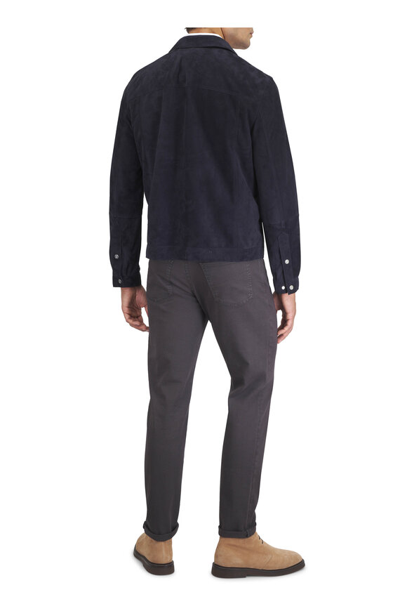 Brunello Cucinelli Brown Bull Denim Five-Pocket Traditional Fit Pant - view 3