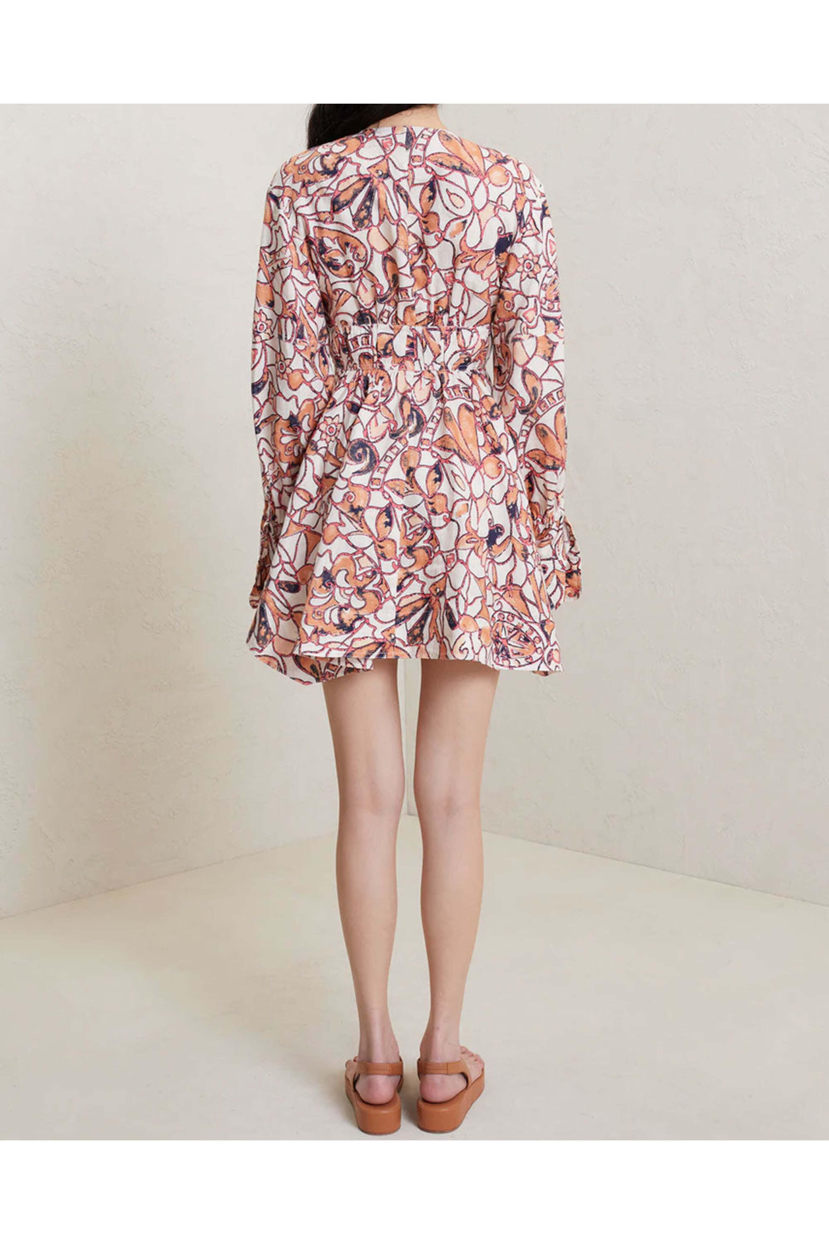 A.L.C. - White Multi Salina Mini Dress