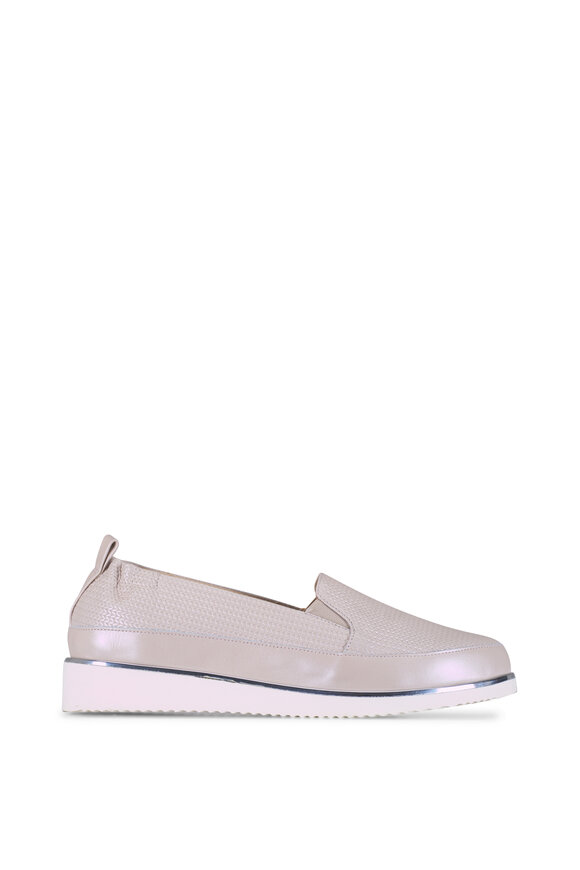 Ron White Nellaya Pearl Oyster Woven Calfskin Loafer - view 2