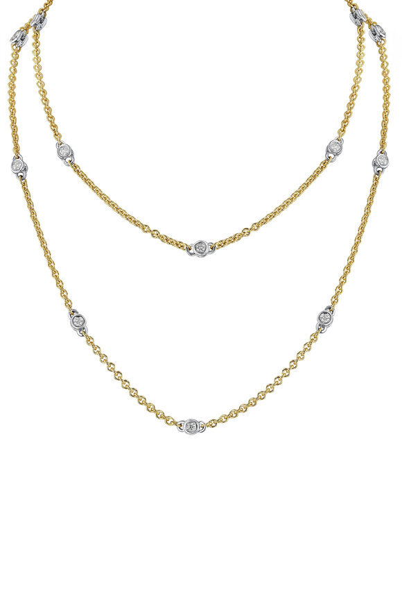 Aaron Henry 18k Gold Diamond Celebration Link Necklace - view 1