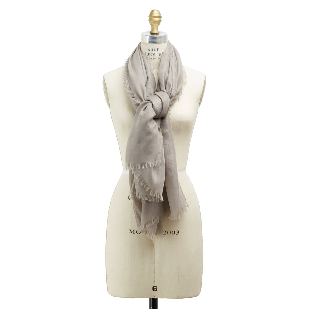 Scialle In Chiffon Central Chic Per Donna - Colore Dusky Silver Grey, Taglia Large (198x70 Cm) - Perfetto Per Matrimoni E Feste - 3