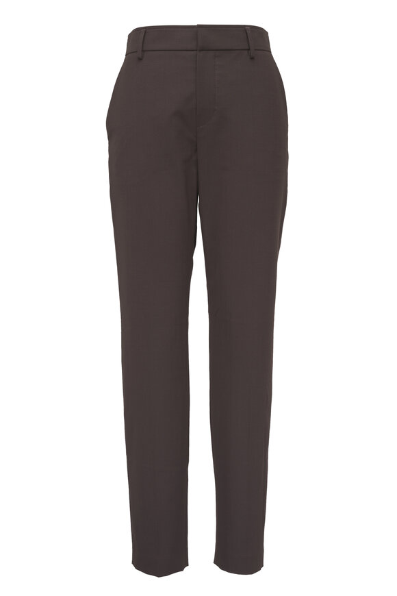 Brunello Cucinelli Tropical Luxury Brown Straight Leg Pant - view 1