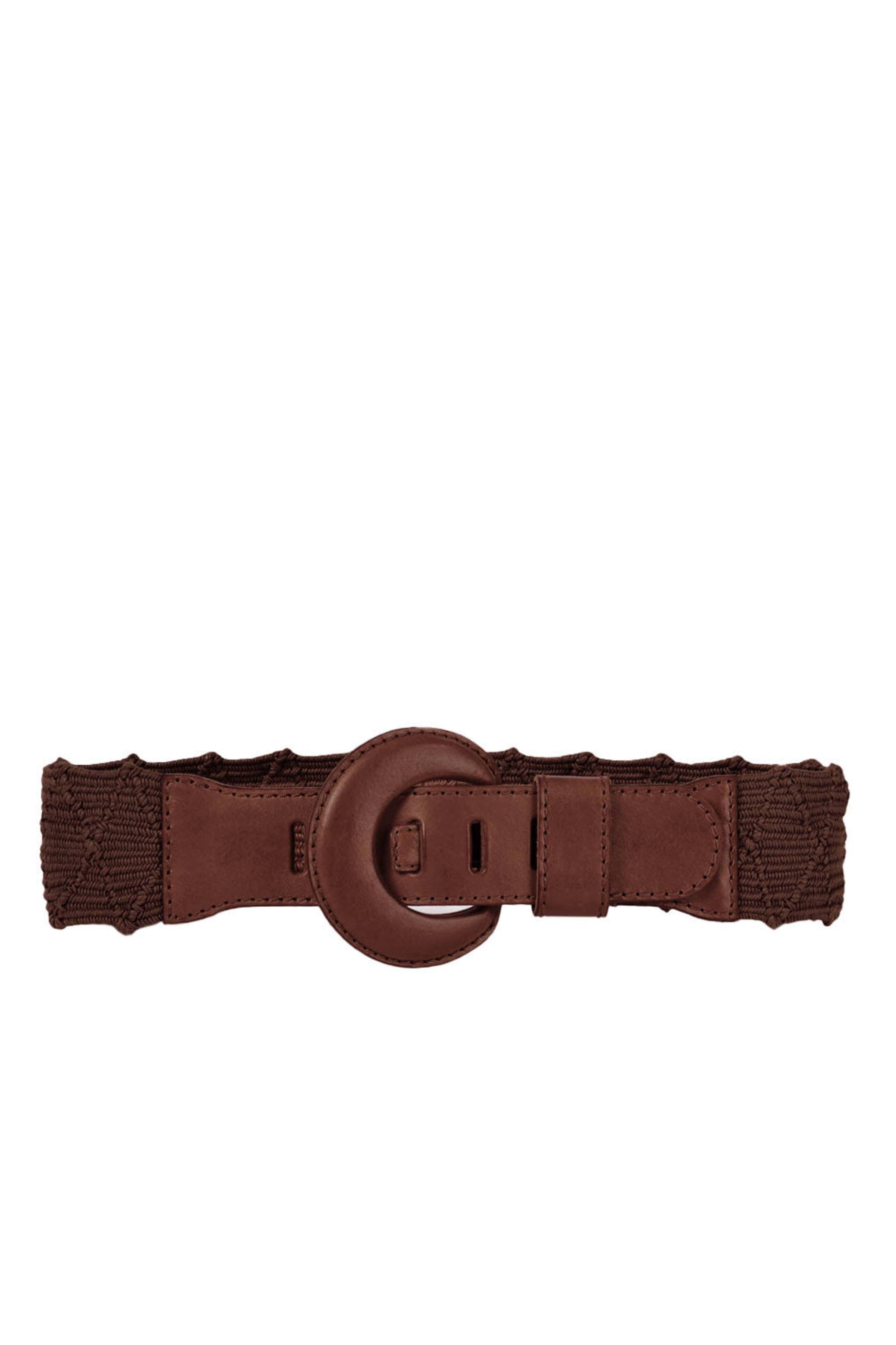 Gavazzeni - Naxos Elastic Belt in Chocolate Brown