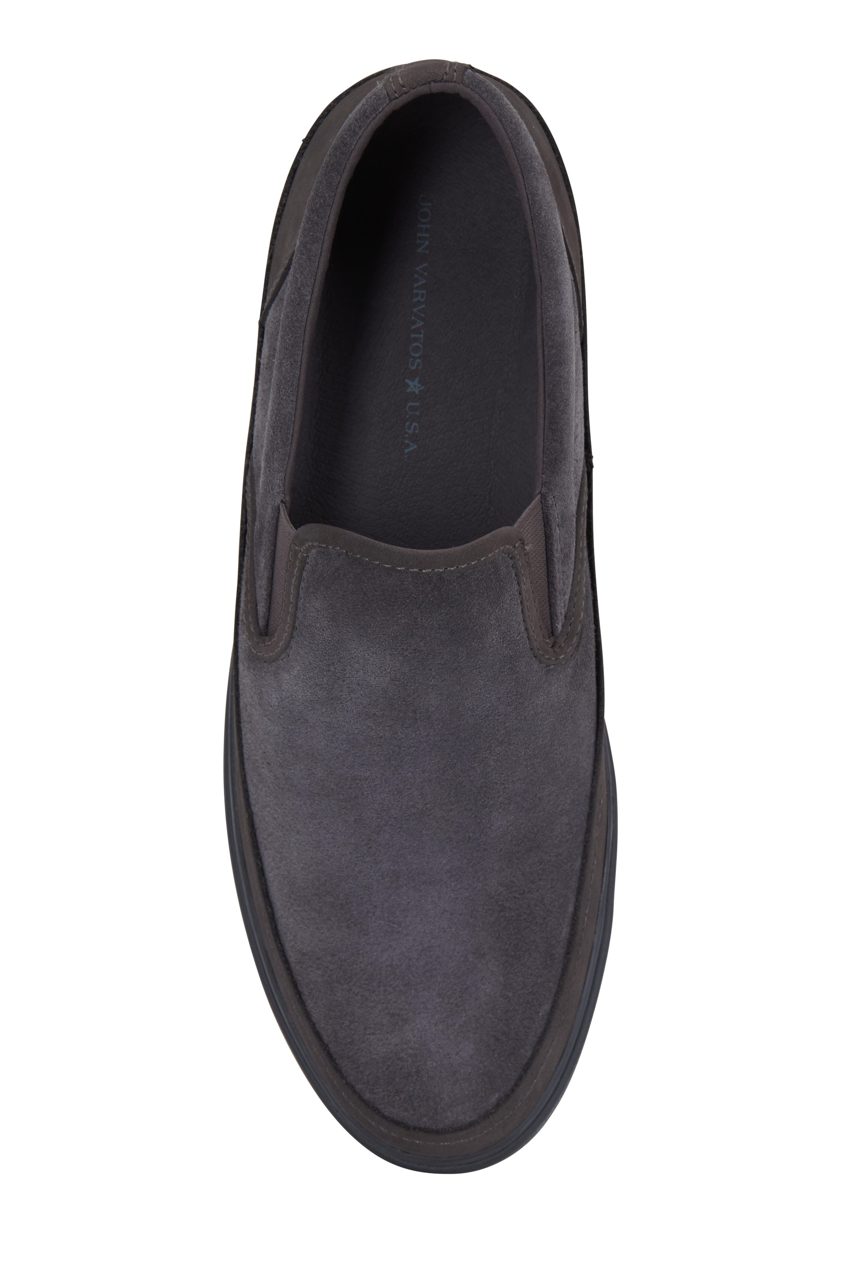 John Varvatos - Jet Oxide Suede Slip-On Sneaker