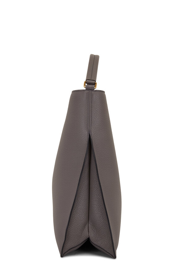 Tom Ford - Alix Graphite Leather Large Hobo