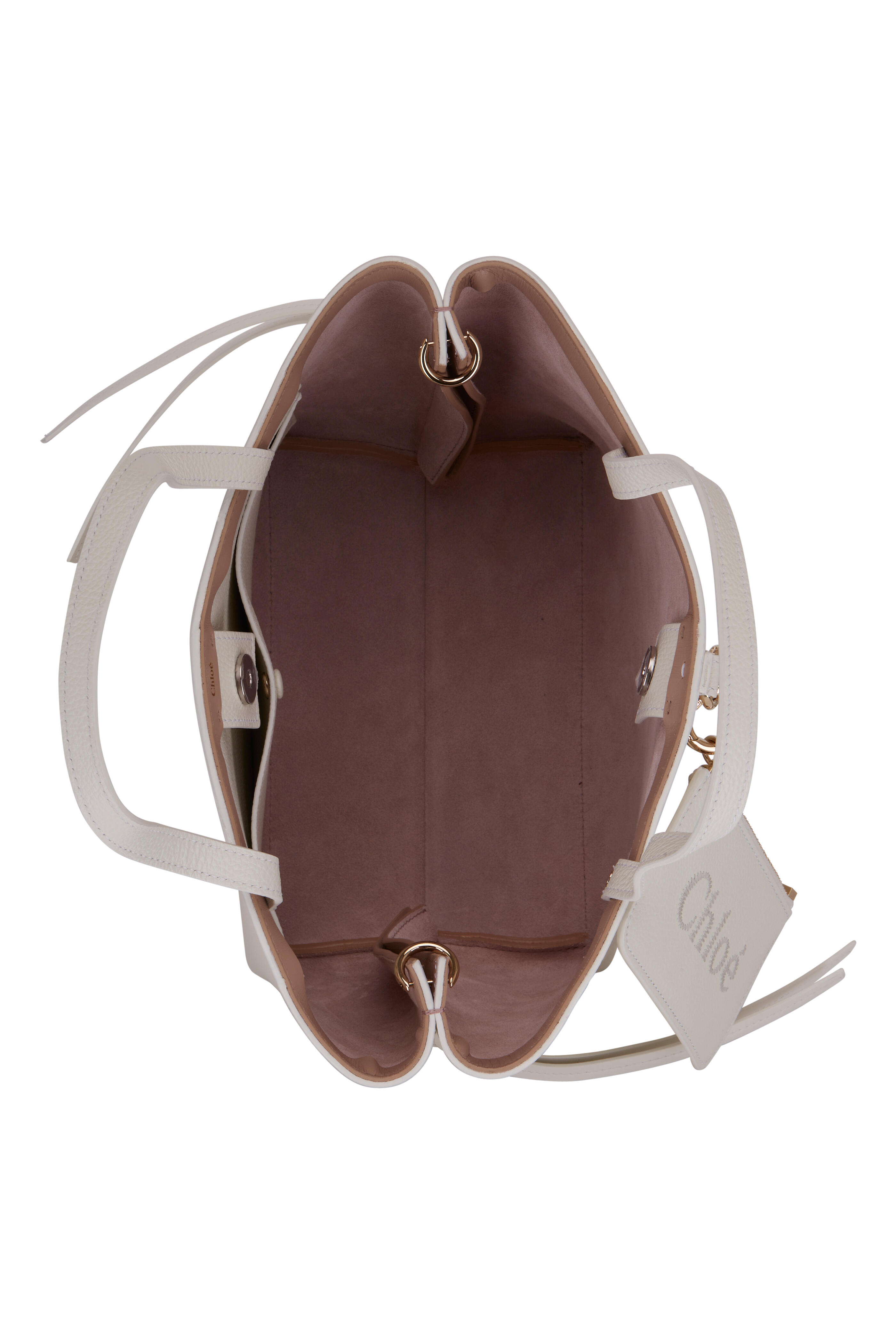 Sense Mini Leather Crossbody Bag in Brown - Chloe