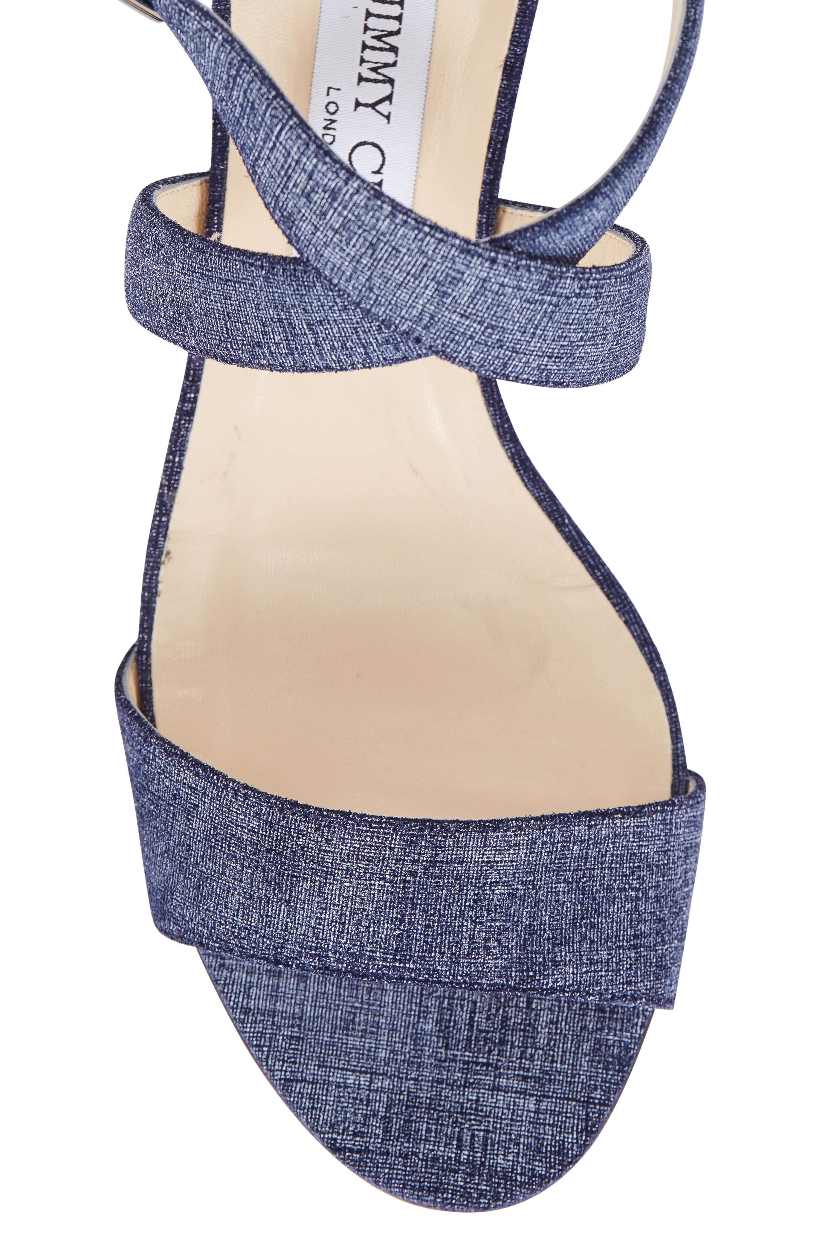 Jimmy Choo - Chiara Denim Effect Wedge Sandal, 35mm
