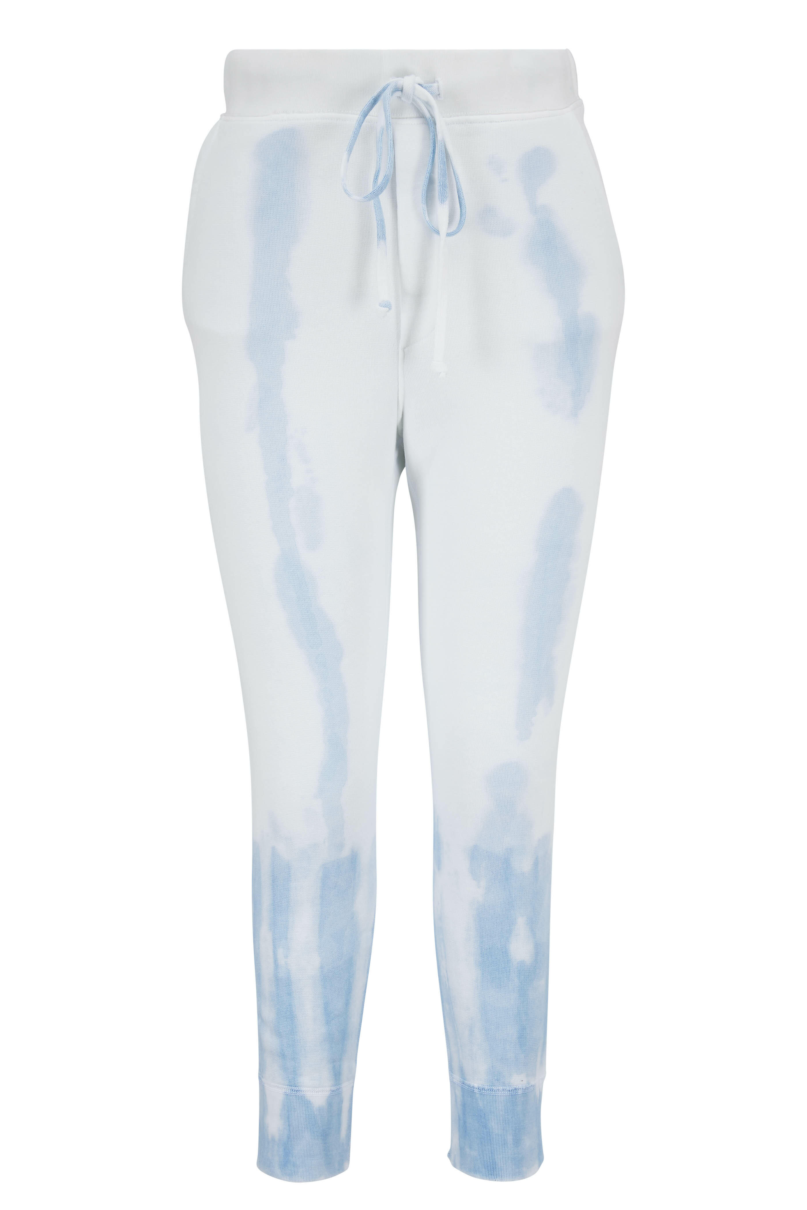 Nili Lotan Nolan Sky Blue Tie Dye Sweatpant Mitchell Stores