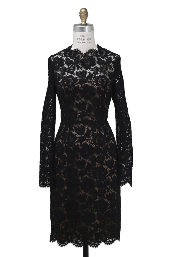 Valentino - Black Cotton Dress