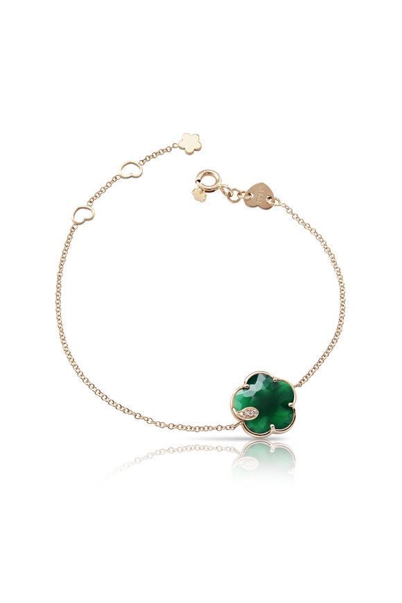 Pasquale Bruni Petit Joli Green Agate & Diamond Bracelet 
