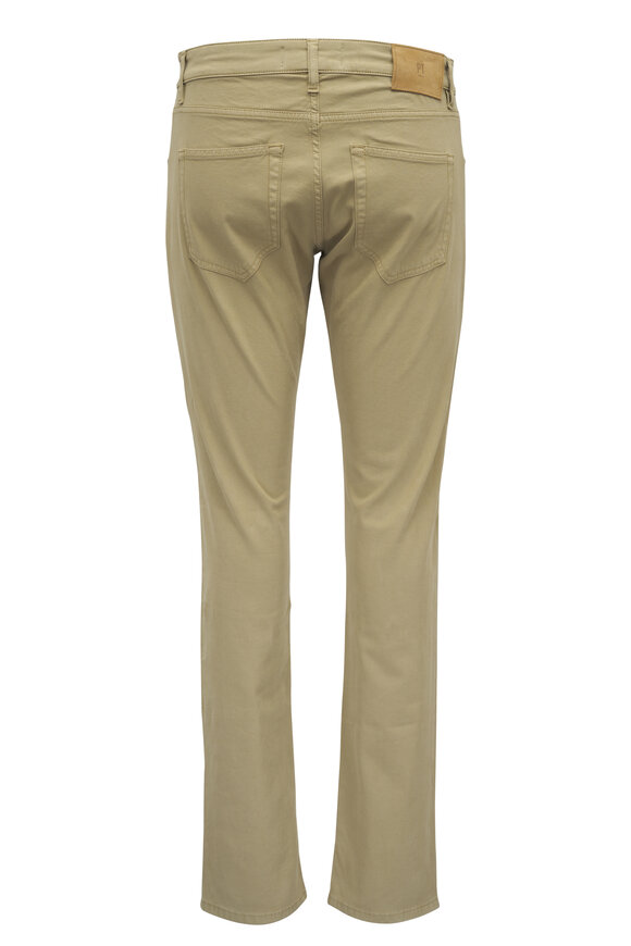 PT Torino - Dark Tan Cotton & Cashmere Five Pocket Pant