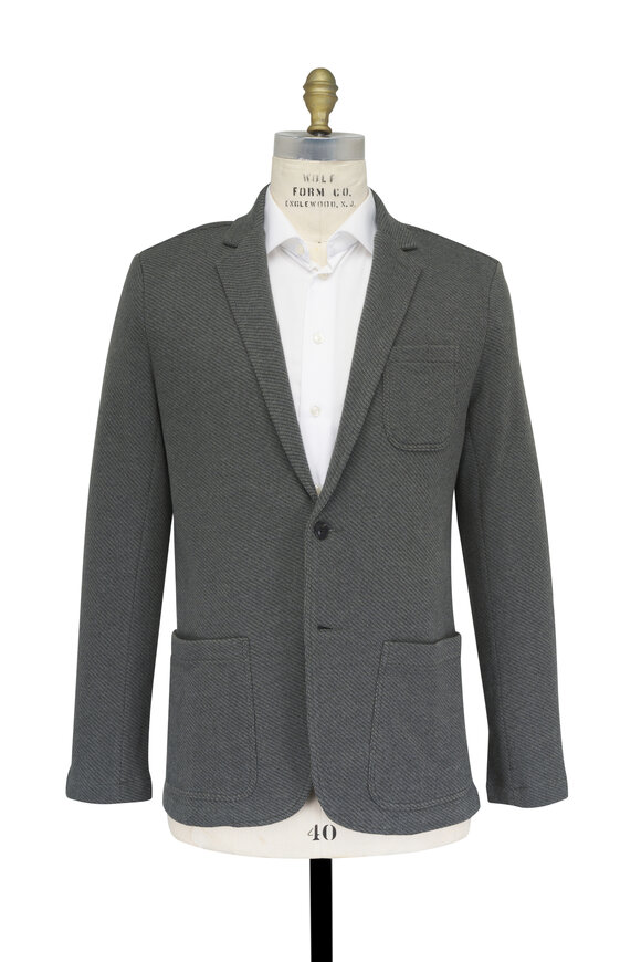 Faherty Brand Olive Green Knit Blazer - view 2
