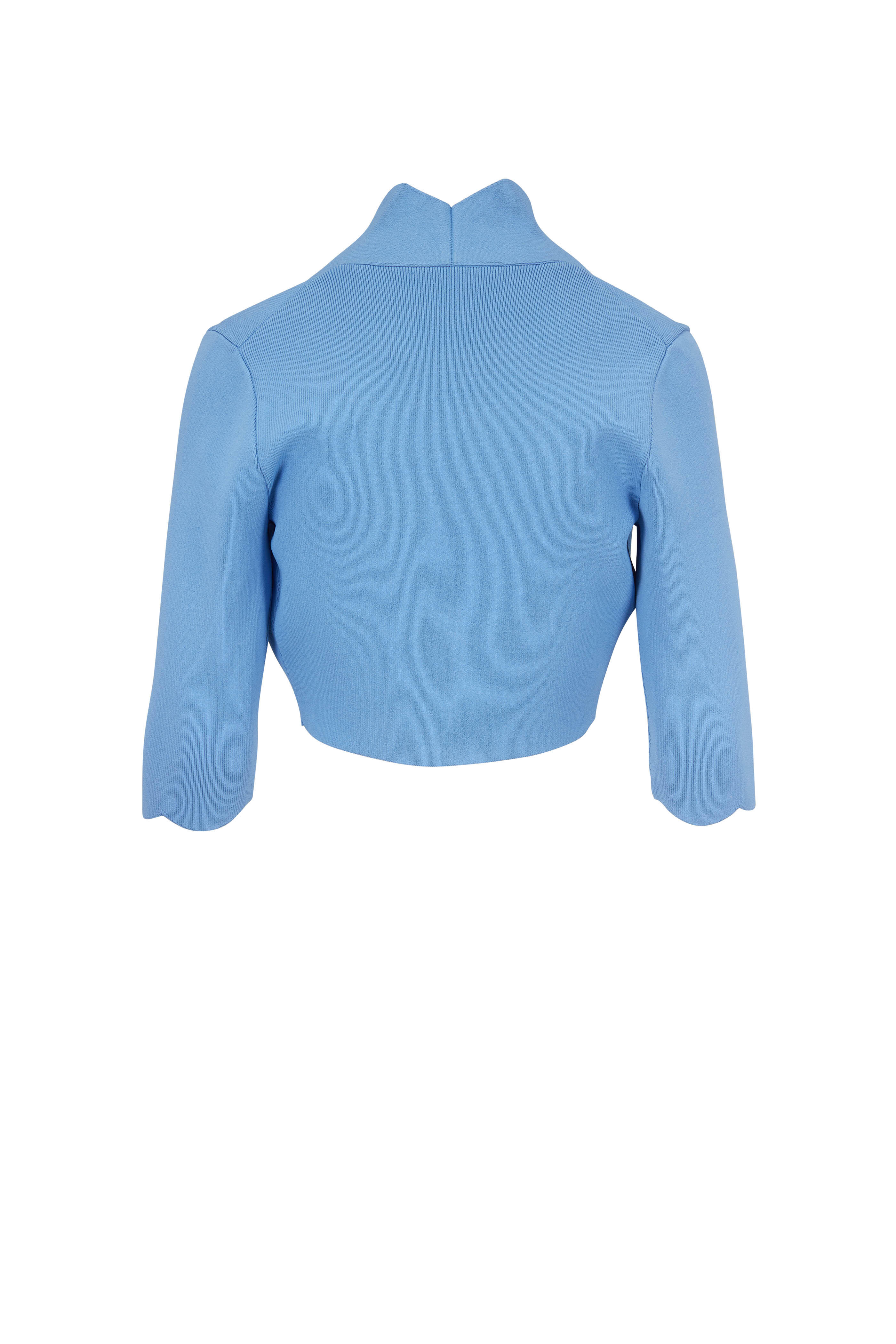 Lela Rose - Sky Blue Scallop Trim Bolero | Mitchell Stores