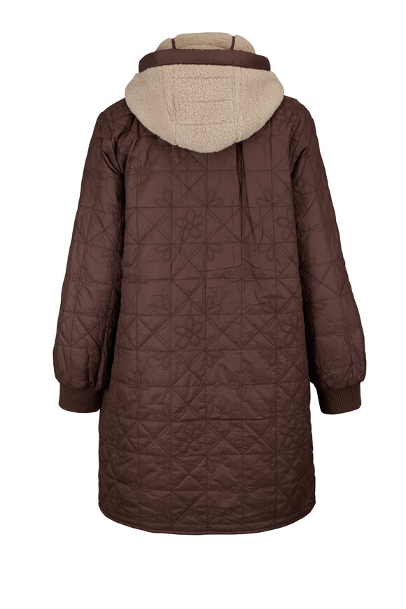 The Great Sawyer Brown & Orange Reversible Puffer Coat - view 2