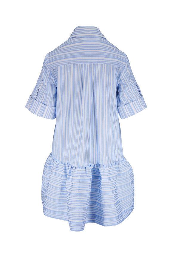 Simkhai Cris Blue & White Stripe Shirtdess - view 3