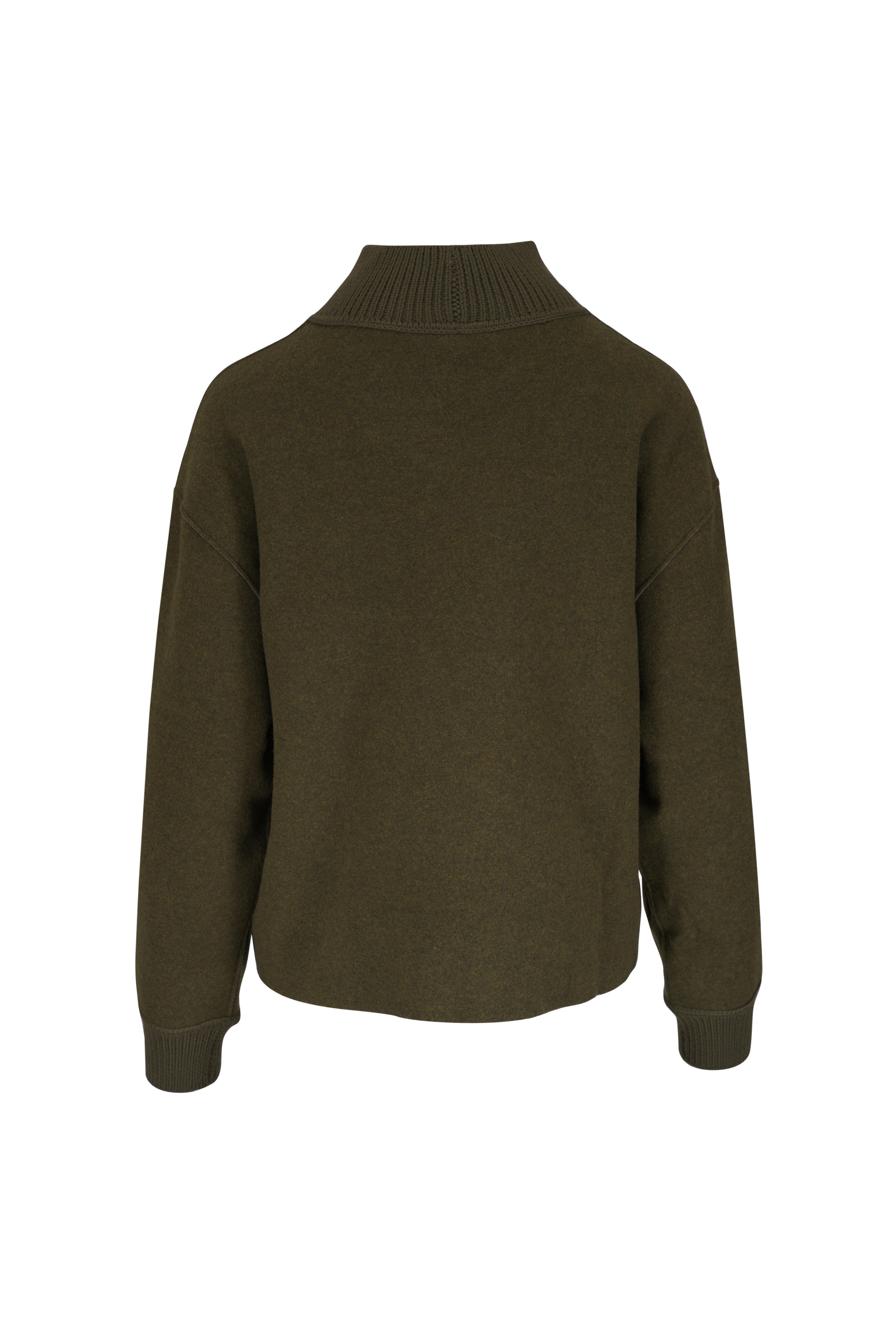 Lafayette 148 New York - Forage Green & Ashwood Mélange Reversible Sweater