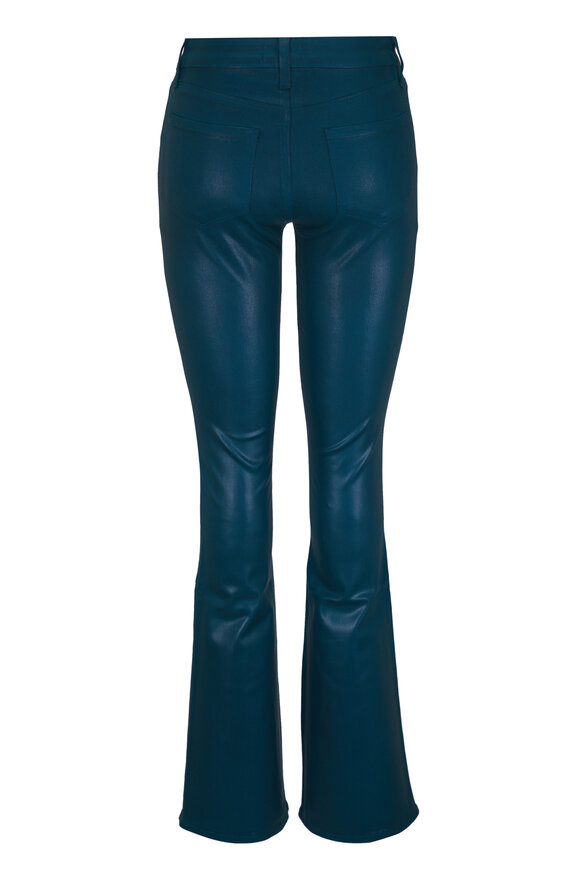 L'Agence Selma Dark Teal Coated Bootcut Jean - view 2