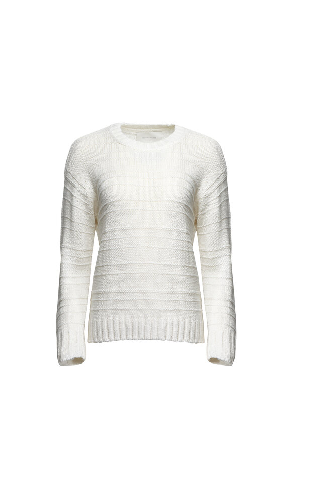 【PORTERNA】Nad Lilly Sweater Nili Lotan - Nina Almond Linen V-Neck Sweater | Mitchell Stores