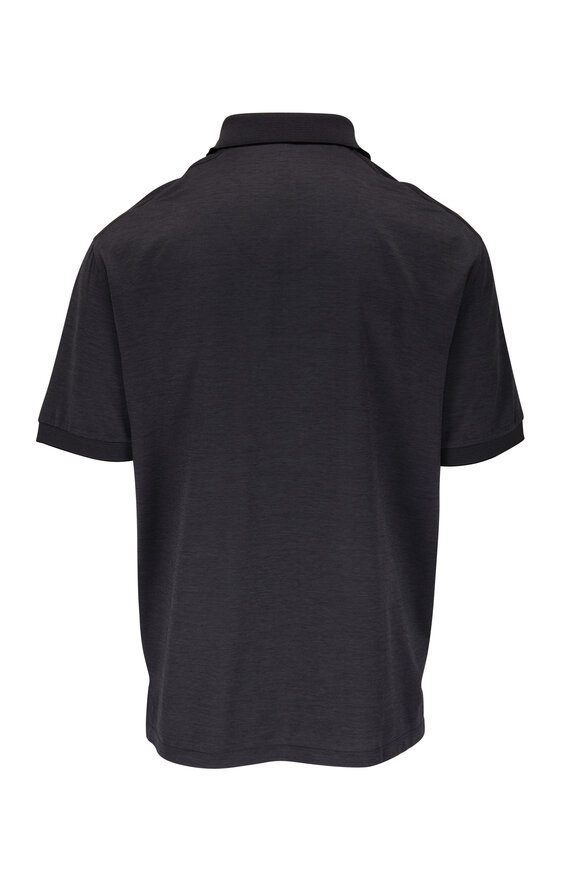 Zegna - Charcoal Gray Short Sleeve Polo 