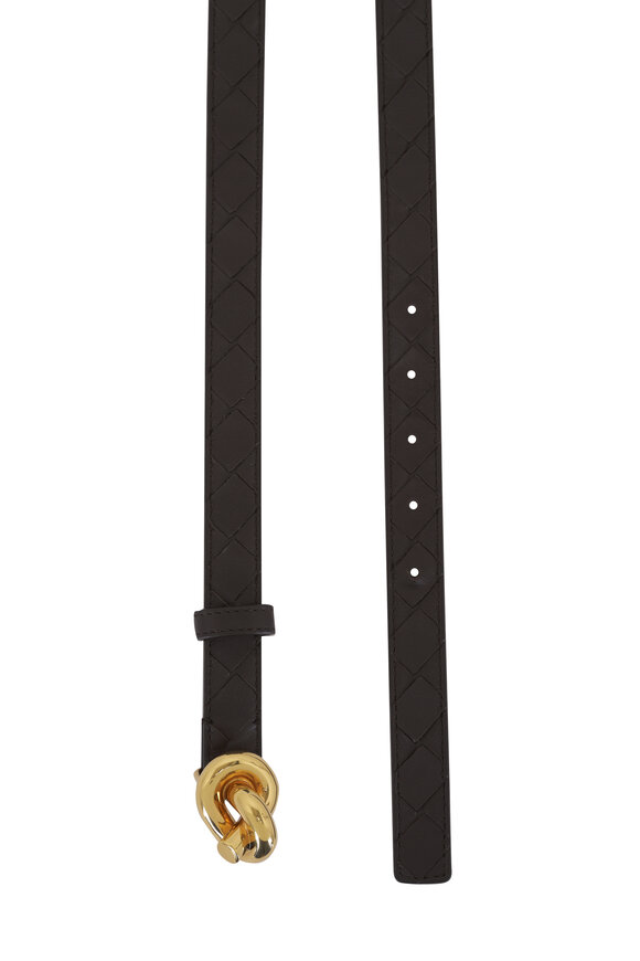 Bottega Veneta Fondant & Brass Andiamo Belt - view 3
