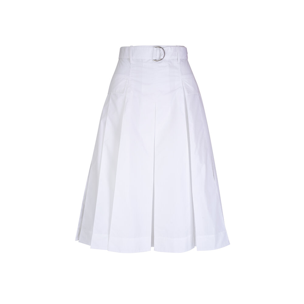 3.1 Phillip Lim - Utility White Poplin Midi Skirt