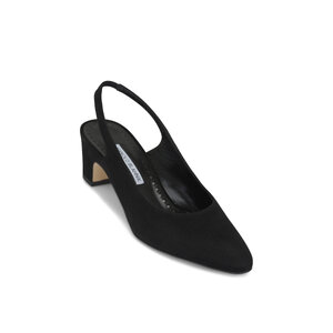 週末セール　美品MANOLO BLAHNIK  HANGISIレザーフラット35 Manolo Blahnik Capcour 90MM Leather & Mesh Pumps | Saks