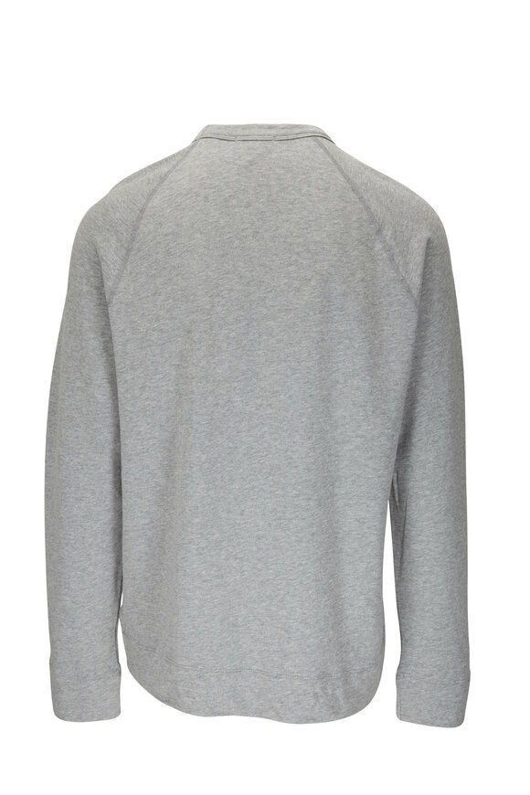 James Perse - Light Gray Raglan Sleeve Crewneck Sweatshirt