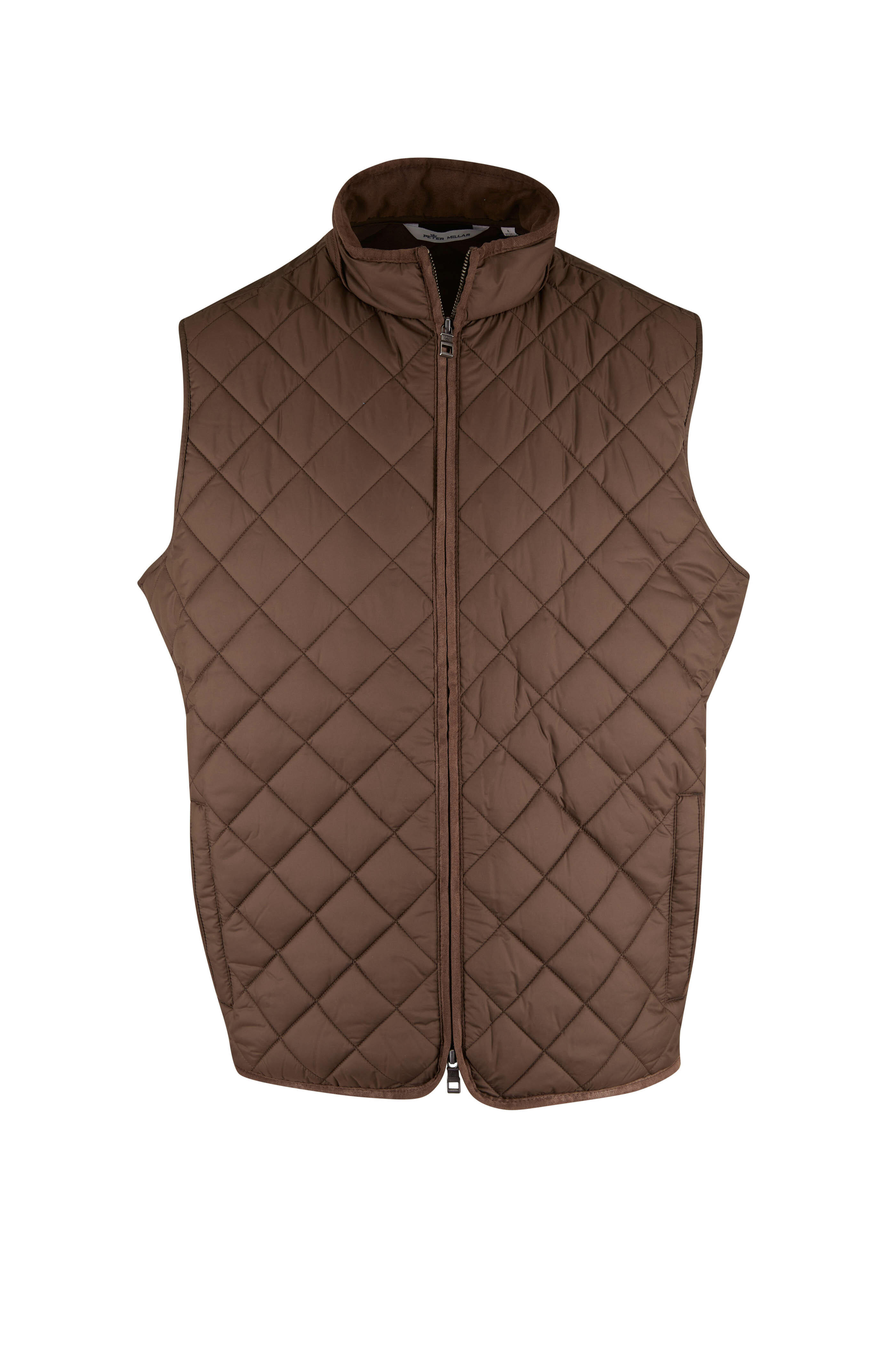 Peter Millar - Essex Chestnut Quilted Travel Vest