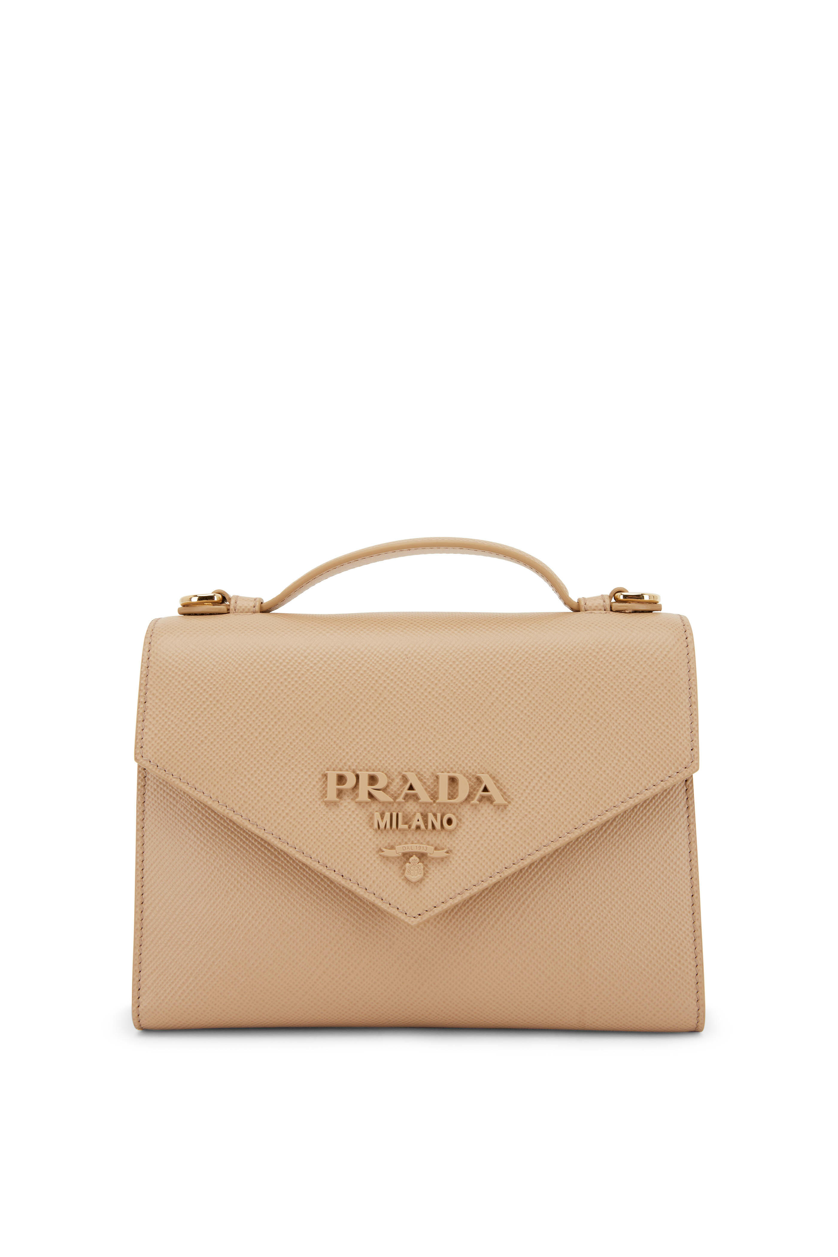 Prada - Women's Saffiano Shoulder Bag - Brown - Leather