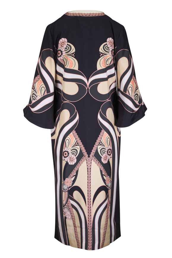 La DoubleJ Kaftan Ambrosia Placée Pale Pink Silk Twill Dress - view 3
