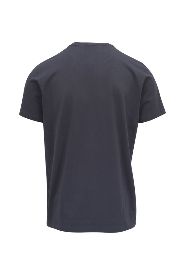 Patrick Assaraf - Basic Navy Crewneck T-Shirt