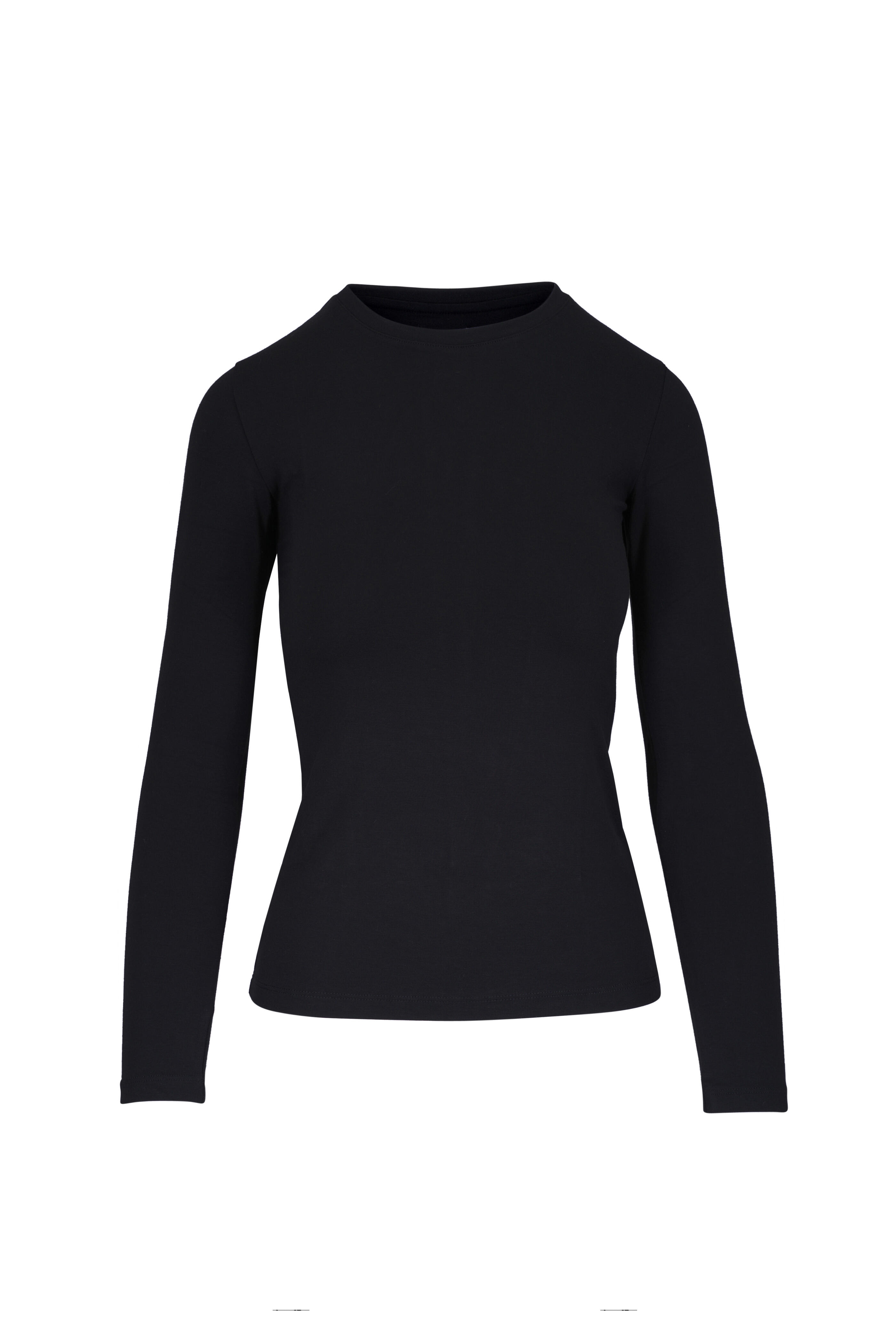 L'Agence - Tess Black Crewneck T-Shirt