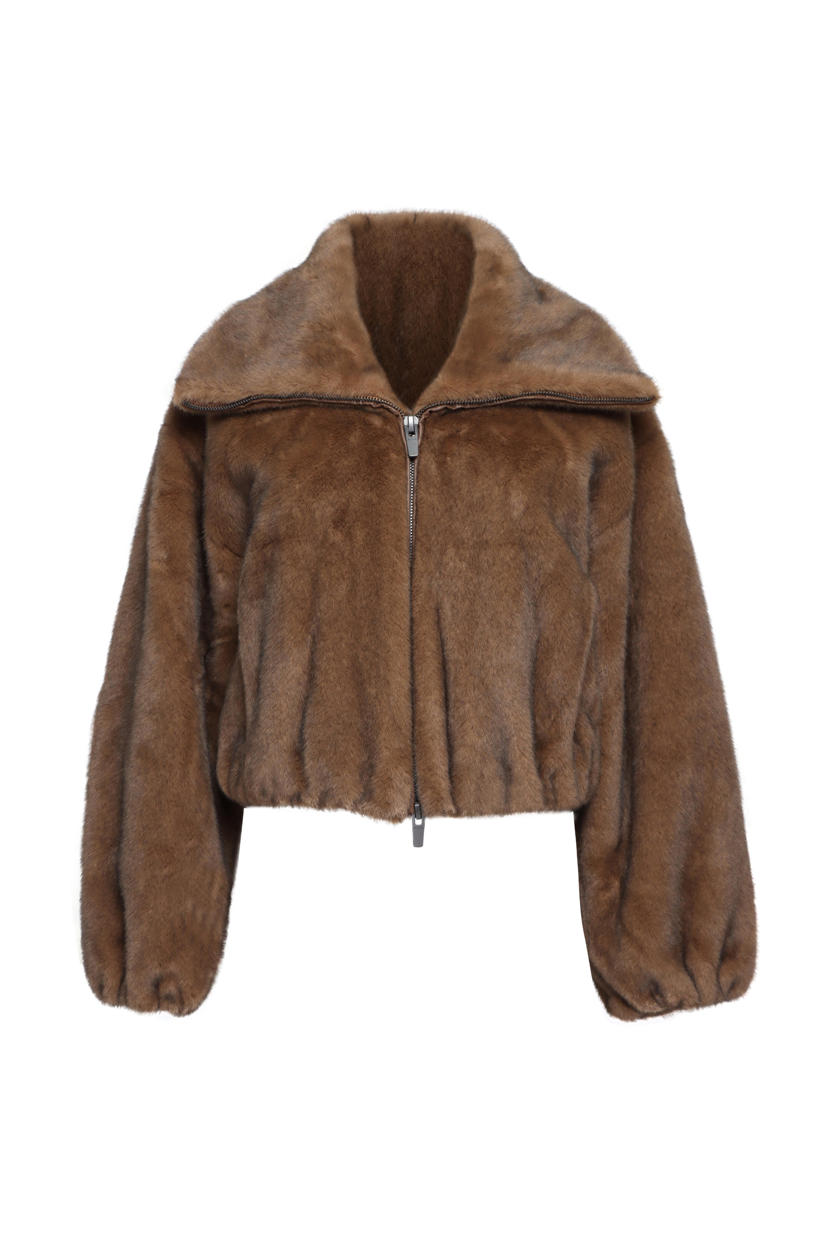 A.L.C. - Hazel Camel Faux Fur Jacket