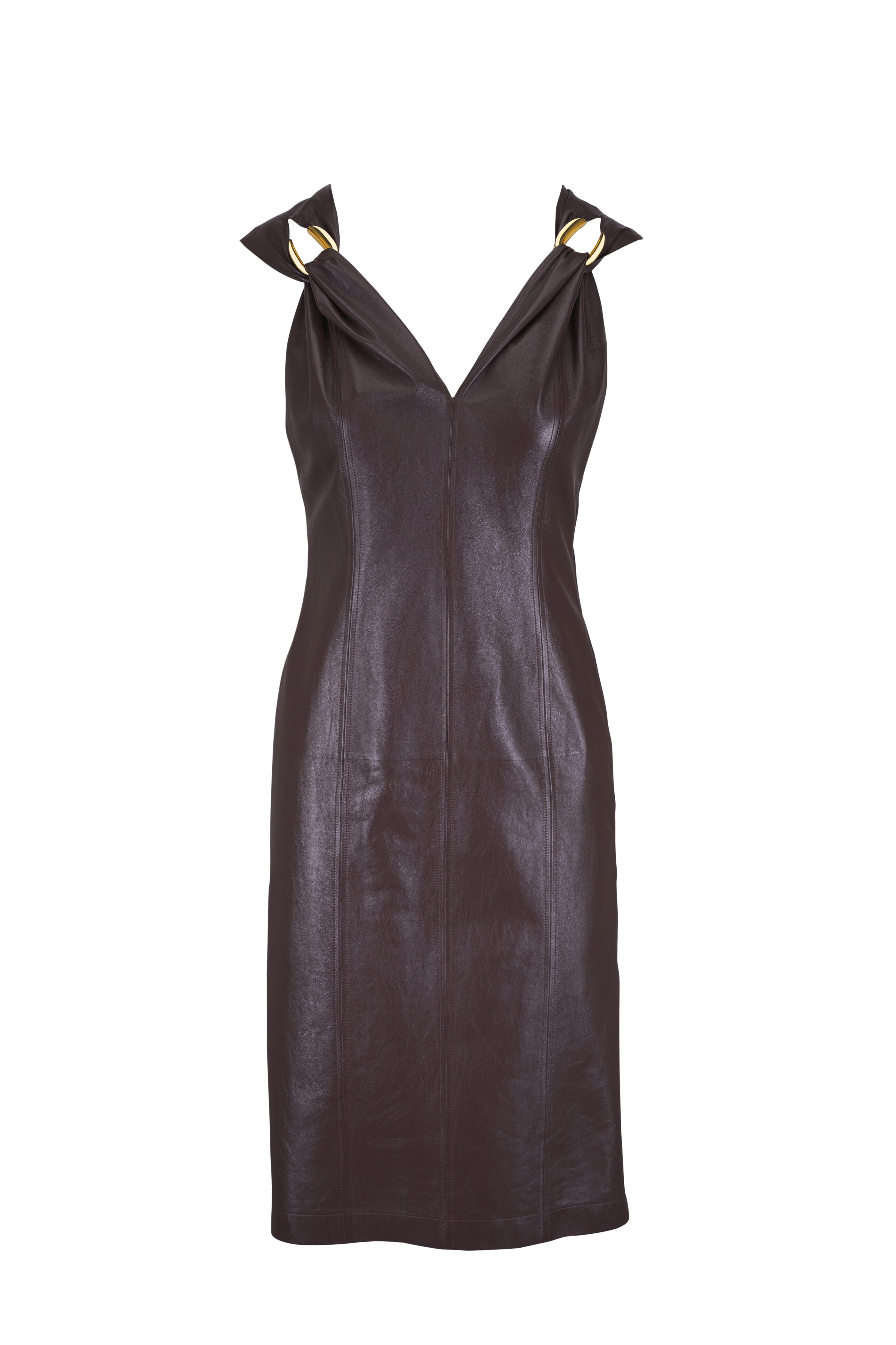 Brown Soft Leather Dress