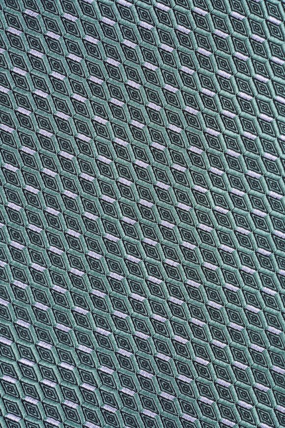 Brioni Green Diamond Silk Necktie - view 2