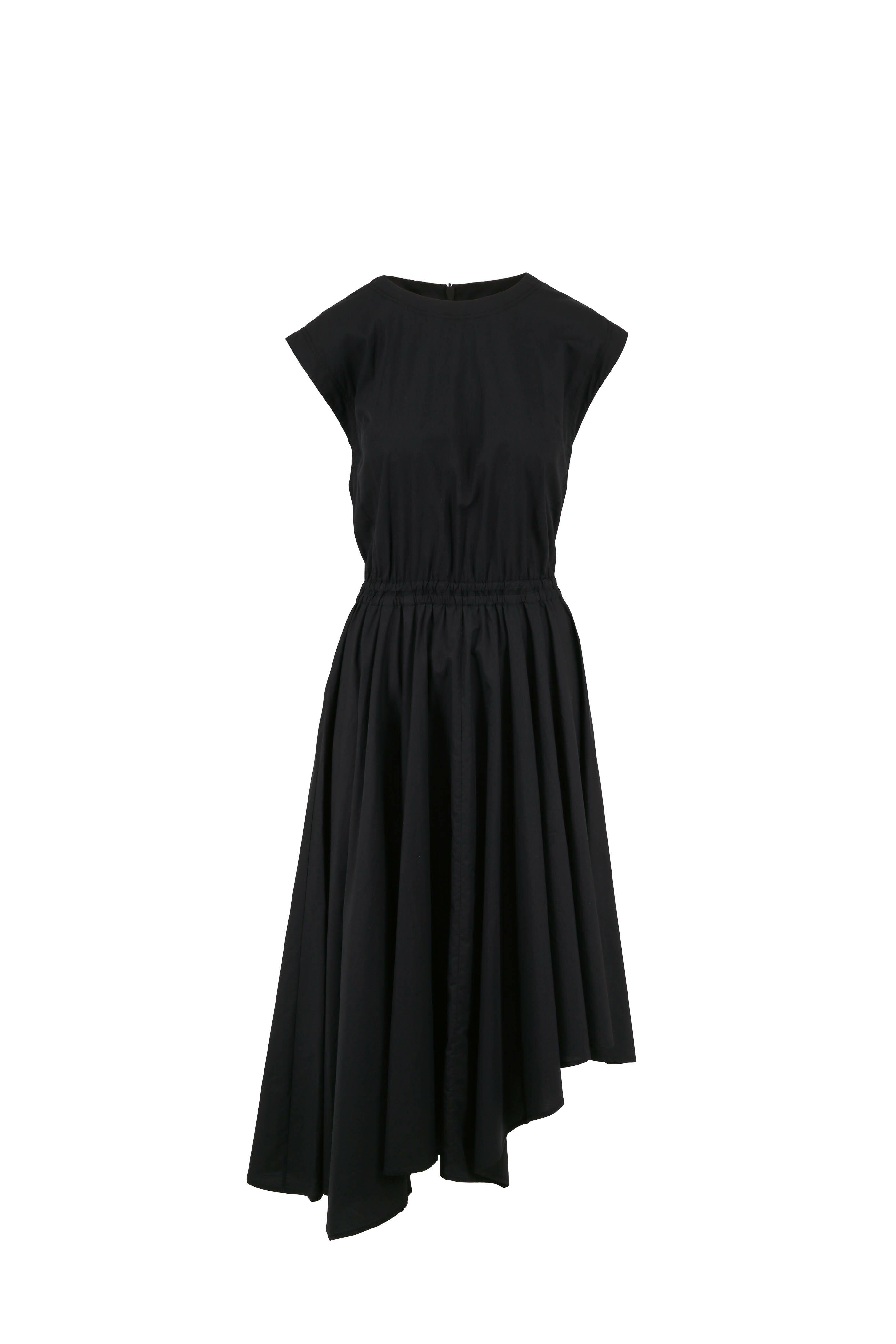 スカート BRUNELLO CUCINELLI Brunello Cucinelli Black Brunello Cucinelli Pleated Shirt Dress in Black | Santa Fe
