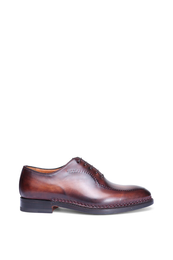 Bontoni Brown Elongated Reverse Norwegian Stitch Lace Up - view 2